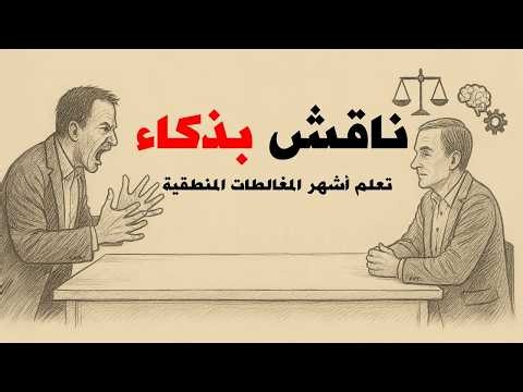تعلّم التفكير المنطقي في ساعة | أشهر المغالطات مع أمثلة واضحة