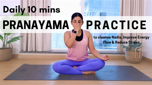 10-Min Daily Pranayama to Cleanse Nadis & Boost Energy | Nadi Shodhana Stages 1–3