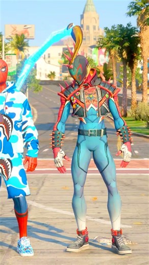 Spider-Man SCARED FROM Monster-zilla 😭 | Spiderman Sad story video in gta 5 #shorts #gta5