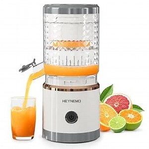 Electric Citrus Juicer Machines, Rechargeable Lemon Juicer Squeezer with USB Cable & Cleaning Brush, Portable Juicer for Fresh Orange, Lime, Grapefruit, Easy to Clean, White