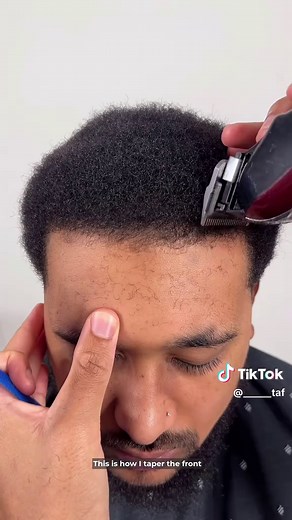 Achieving a Precise Front Taper Lineup for Afro-Textured Hair
