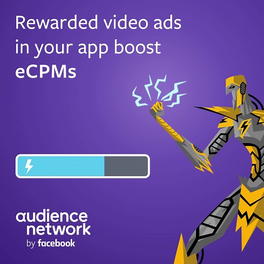 Improve your gamers' LTV by enabling rewarded video. | Meta Audience Network