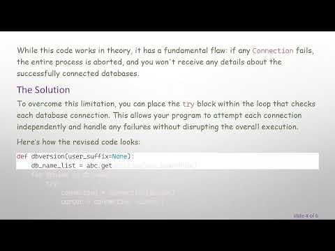 How to Continue Checking All Instances for Errors in Python