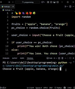 Funny Python Game in Seconds #python #coding #programming