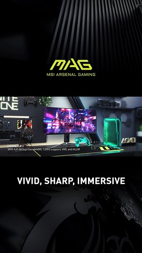 2.4K views · 21 reactions | Enjoy brighter colors, sublime black levels with MAG 341CQP QD-OLED. The monitor ensures exceptional picture quality through precise pixel lighting control and true black scenes. -VESA DisplayHDR True Black 400 certification -175Hz 0.03ms(GTG) -OLED Care 2.0 Learn More: msi.gm/SD296189 | MSI Gaming | Facebook