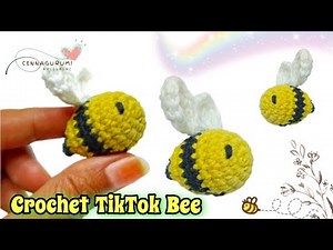 Animal Amigurumi || Crochet TikTok Bee || DIY Mini Bee Amigurumi || Crochet Bumble Bee Amigurumi