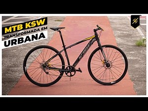 MTB KSW transformada em bicicleta urbana. Bike check Pedaleria
