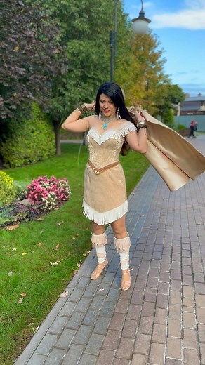 Aleks Ponomareva on Instagram: "Backstage😊 Shooting Pocahontas costume 😊🩵 . . . . . . #pocahontas #pocahontascosplay #pocahontascostume #backstage #pocahontasedit . #cinderellaparty #cinderella2015 #cinderella #cinderellacosplay #cinderellacostume #cinderelladress #disneyprincess #disneycostume #disneycosplayer #disneycinderella #cosplaycostume #cosplayer #princessdress #cosplaycinderella #cosplayinprogress #disney"