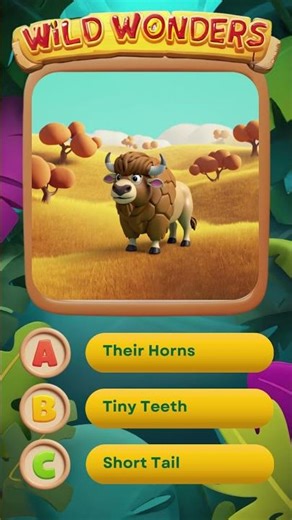 Buffalo Facts That Will Shock You 🐃 #animalfacts #wildlife #learnwildwonders #animalquiz