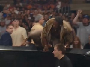 Booker T made his WWF debut at the 2001 King of the Ring pay-per-view by attacking WWF Champion Stone Cold Steve Austin during his match, inadvertently injuring Austin with his first move in the company. | Pro Wrestling Feed