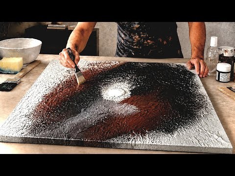 Creating 3D Textured Abstract Art: Acrylic Painting with Palette Knife Techniques