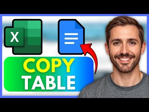 How to Copy a Table from Excel to Google Docs 2025 (Full Guide)