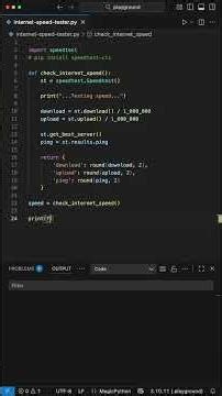 Internet Speed Tester - Python for Beginners