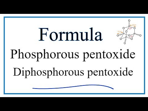 How to Write the Formula for Phosphorus pentoxide (Diphosphorus pentoxide)
