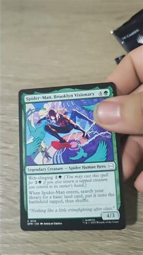 Spiderman card magic the gathering #spiderman #magicthegatheringart #packopening
