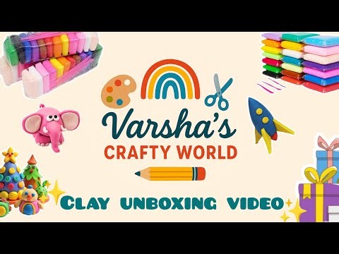 🎨 Unboxing My New Clay Pack | DIY Craft Materials 😍