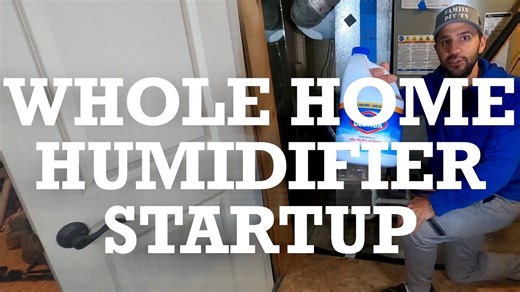How to startup a whole house humidifier after the summer. Also this...