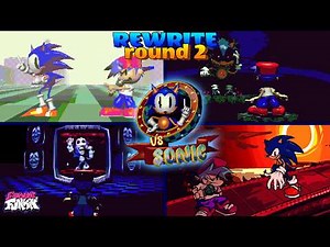 FNF: Vs Sonic Cool Mod (Many Phases, Cutscenes) // VS Rewrite – ROUND 2 █ Friday Night Funkin' █