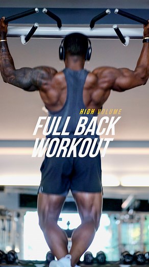 High volume Back Workout 💾 SAVE for later 👌🏾💪🏾 Try it this week! | Simeon Panda