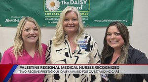2 Palestine nurses receive Daisy Award for patient care