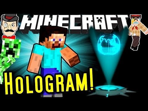 Minecraft 3D HOLOGRAM MAP! Amazing Robot!