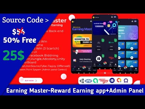 Earning Master - Android Rewards Earning App With Admin Panel #Codecanyon #Envato