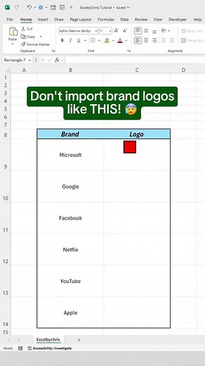 How to Import Brand Logos in Excel Easily