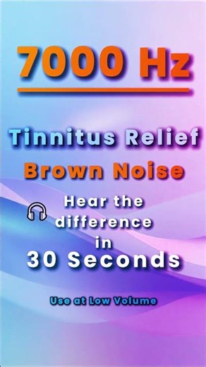 Tinnitus Relief: 7000 Hz White Noise Masker That Actually Works