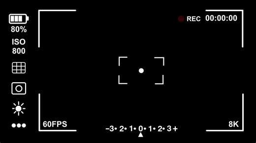 【视频素材】28组相机捕捉记录屏显动画 支持横竖双画幅 Camera Recording Overlay Pack