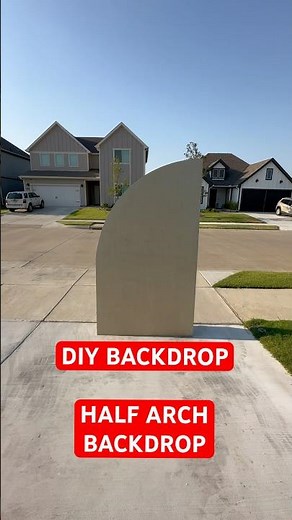 DIY 7x4 Half Arch Backdrop | 3/4” Birch Plywood | Perfect for Events & Ready to Paint