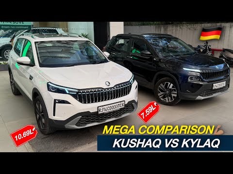 Skoda Kushaq vs Kylaq - कौनसी लेनी चाहिए? | Mega Comparison | Shrish Kaushik