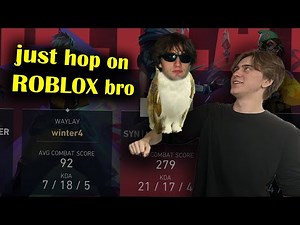 mada and skuba can't climb the Ranked Ladder so they climb Ladders in ROBLOX instead