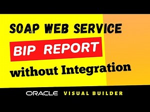How to call SOAP web service in Oracle Visual Builder VBCS, BIP report without OIC Integration