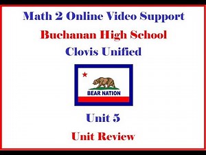 Math 2 Unit 5 Review Worksheet Morgan