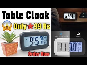 Best Digital Alarm Clock Unboxing & Review | Table Clock | Desk Clock