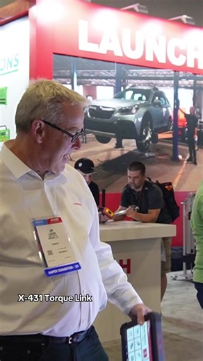 X-431 Torque Link at AAPEX with Jim Larson #launchtechusa #launchtech #automotivetechnician #tool #fyp #aapex #aapex2023 #sema #aapexshow #sema2023
