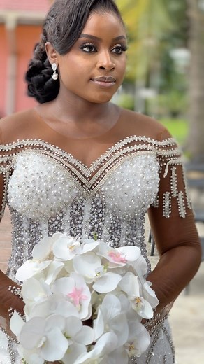 First look of the most beautiful bride ❤️ So Ethereal 😍❤️ Bride @jamaica_bee of @jabara_foodies Live Coverage @riversbrides Make-up @alrosalartistry Hair stylist @Zhihairspa Dress @satine_couture Planner @3003events Photo @zealsphotography Video @Israelfilmz Location @heliconiapark #SBTillInfinity♾️ #SBTillInfinity #RiversBrides @bellanaijaweddings | Port Harcourt Weddings