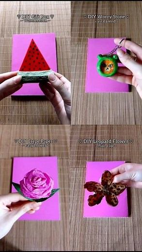 Easy DIY Crafts COMPILATION for FRIENDS | Worry STONE, Paper FLOWER, Spoon HAIR Clip & GIFT Box