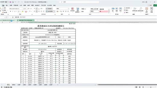 试验检测VBA资料模板