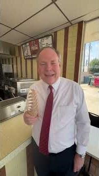 Denton County Judge Andy Eads at Mr. Frosty.