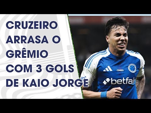 Cruzeiro arrasa o Grêmio com 3 gols de Kaio Jorge