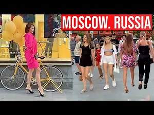 🔥 Russian Girls. Moscow Street Life. Walking Tour