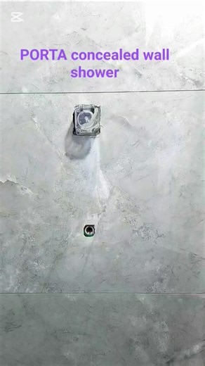part 1 PORTA concealed wall shower installation #vairalshort #plumbing #plumbingtime #flushfitting #