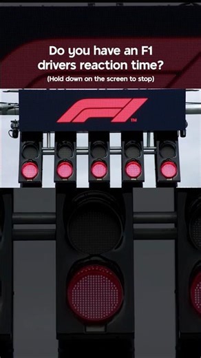 Do you have a Formula 1 Drivers Reaction Time? 💨 #Shorts