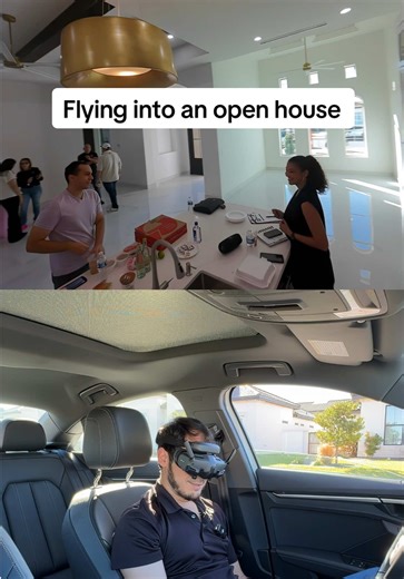 Flying into an Open House with a Tiny Whoop Drone