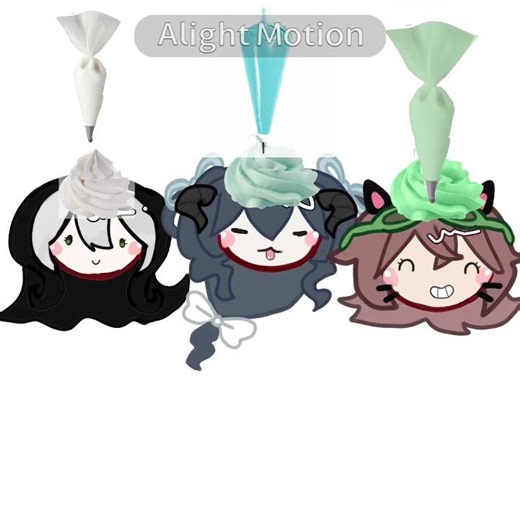 #gacha cupcake trend with my besties 💖
