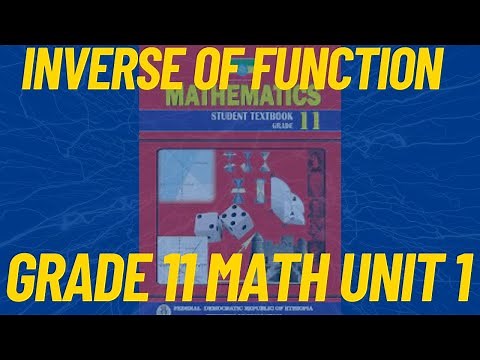 Inverse of Functions: A Tutorial in Amharic || #Ethiopia #Maths