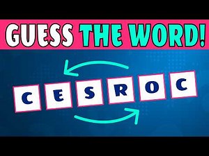 “Can You Unscramble These Words? | 4-Round Word Quiz”