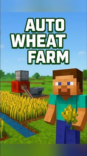 Best Early Game Wheat Farm in Minecraft Pocket Edition 🌱