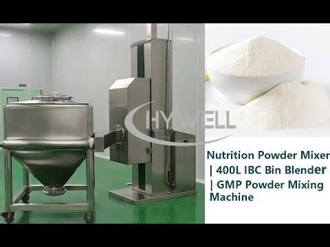 Nutrition Powder Mixer | 400L IBC Bin Blender | GMP Powder Mixing Machine